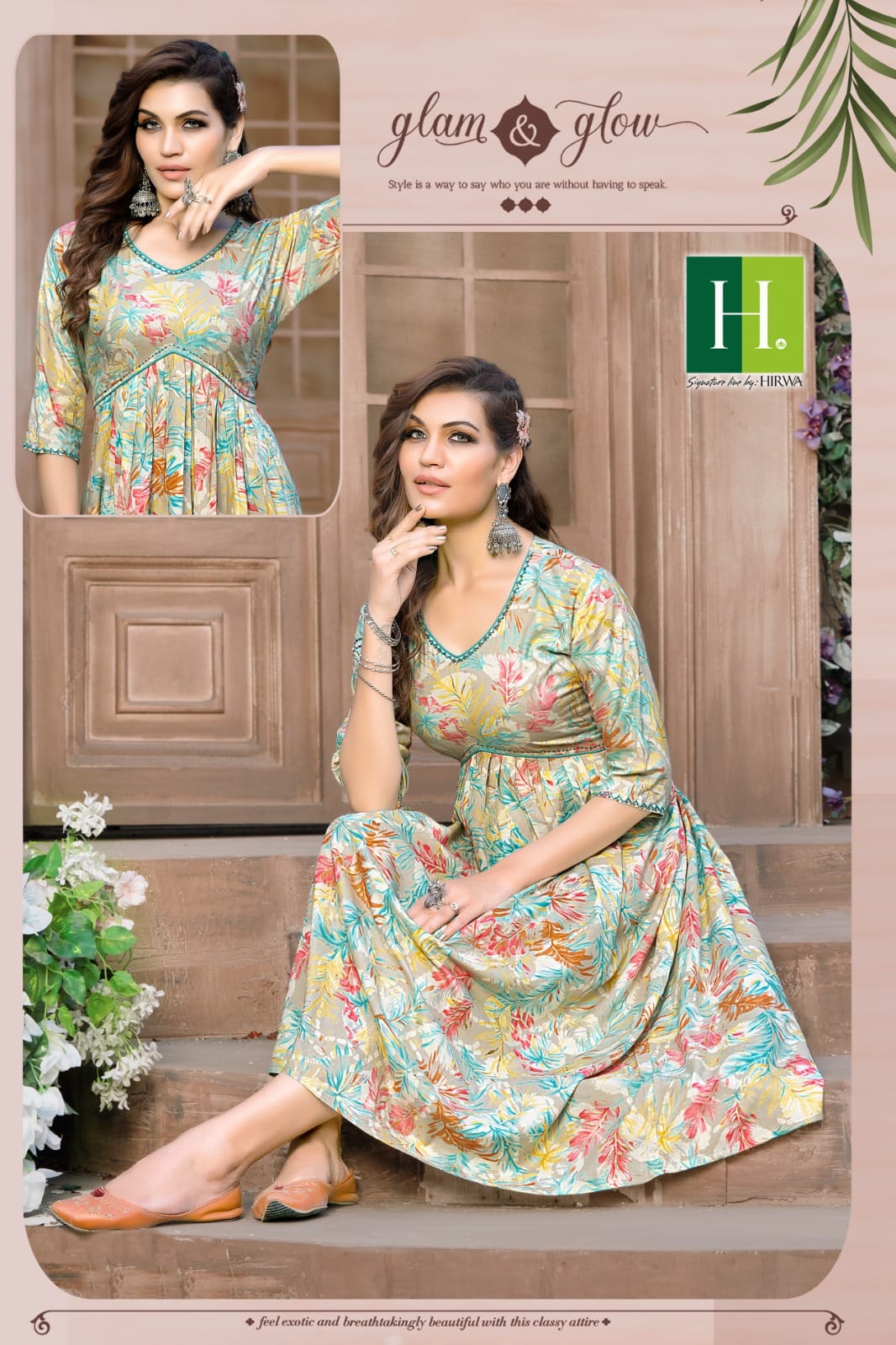 Alia By Hirwa 101-108 Party Wear Kurtis Catalog